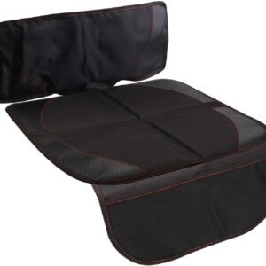 Car Seat Cover - Children Safety Seat Protector, Pet Dirt Kick Mat-Organizer, Black
