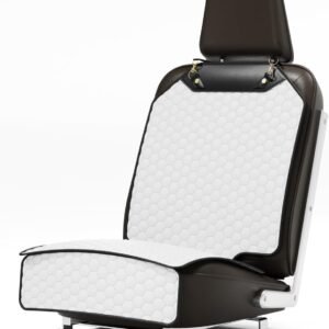 Premium Leather Car Seat Protector for Child Car Seat Cover from Dirt Scratches (White)