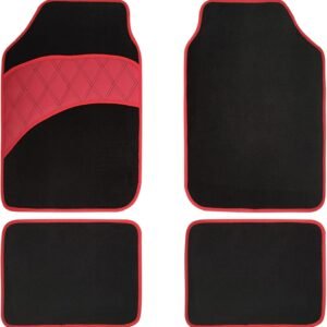 4 Pcs Car Floor Mats All Weather Universal Fit Car Mats Full Set for Car SUV Van & Truck